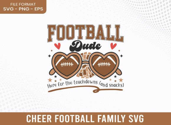 Football Dude Cheer Football Family SVG