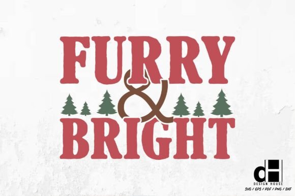 Furry and Bright – Christmas Dog SVG PNG