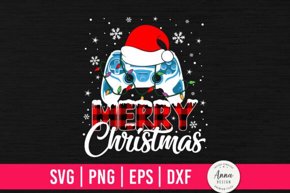Merry Christmas Game Controller SVG