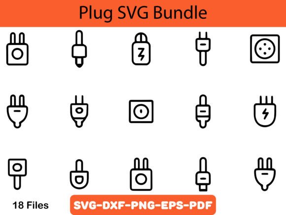 Plug SVG Bundle, Plug Silhouette
