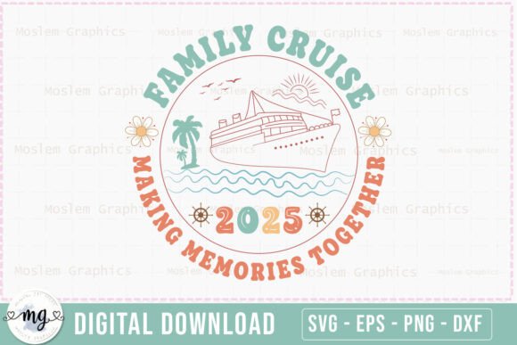 Retro Family Cruise 2025 SVG